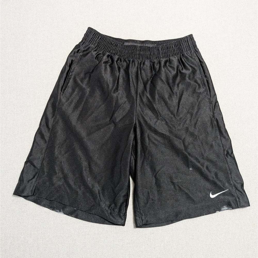 Nike Basketball Activewear Shorts Men's M Black Mesh Pockets Gym Workout